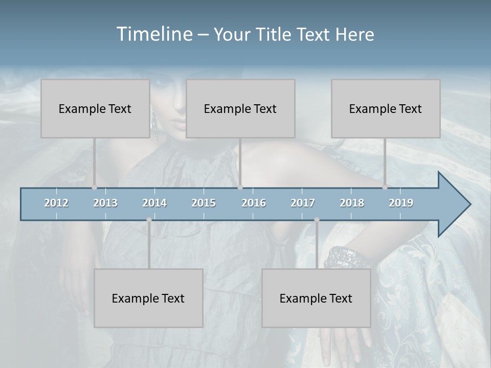 Portrait Dress Romantic PowerPoint Template