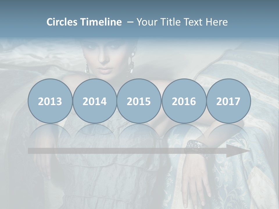 Portrait Dress Romantic PowerPoint Template