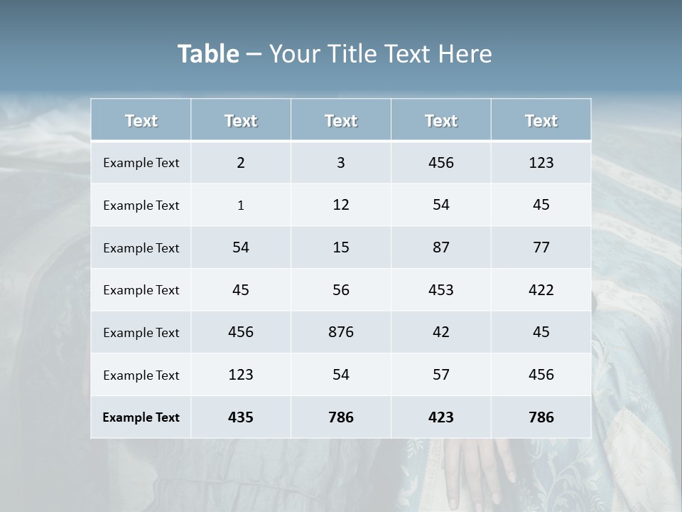 Portrait Dress Romantic PowerPoint Template