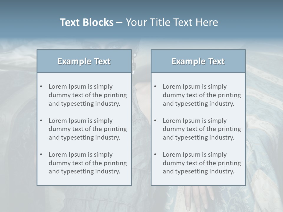 Portrait Dress Romantic PowerPoint Template