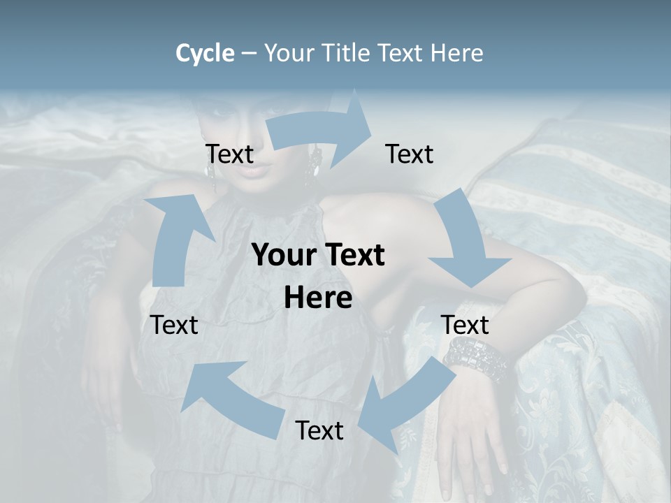 Portrait Dress Romantic PowerPoint Template