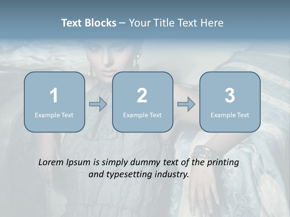 Portrait Dress Romantic PowerPoint Template