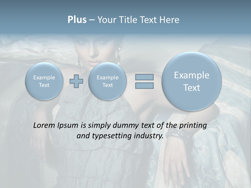 Portrait Dress Romantic PowerPoint Template