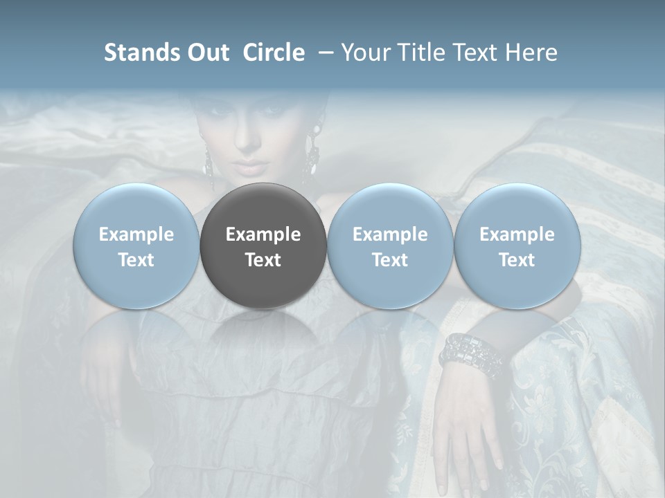 Portrait Dress Romantic PowerPoint Template