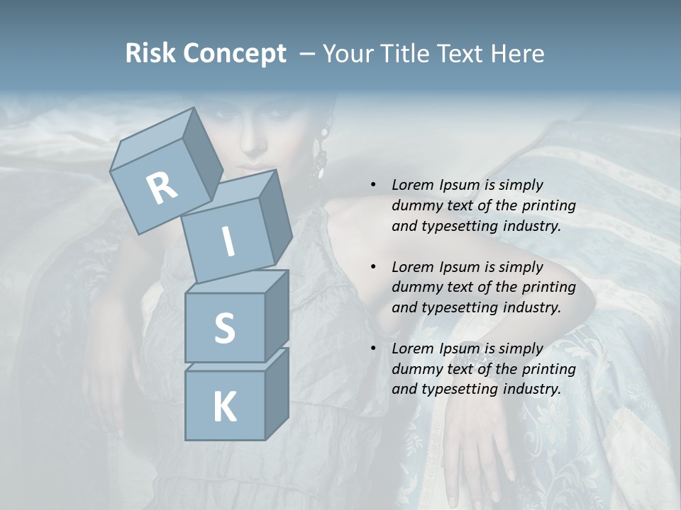 Portrait Dress Romantic PowerPoint Template