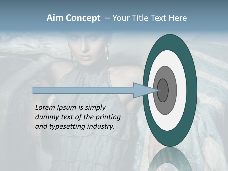 Portrait Dress Romantic PowerPoint Template