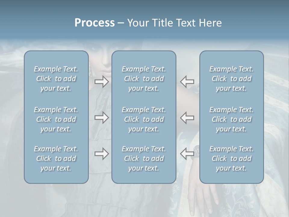 Portrait Dress Romantic PowerPoint Template