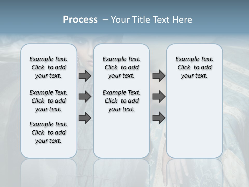 Portrait Dress Romantic PowerPoint Template