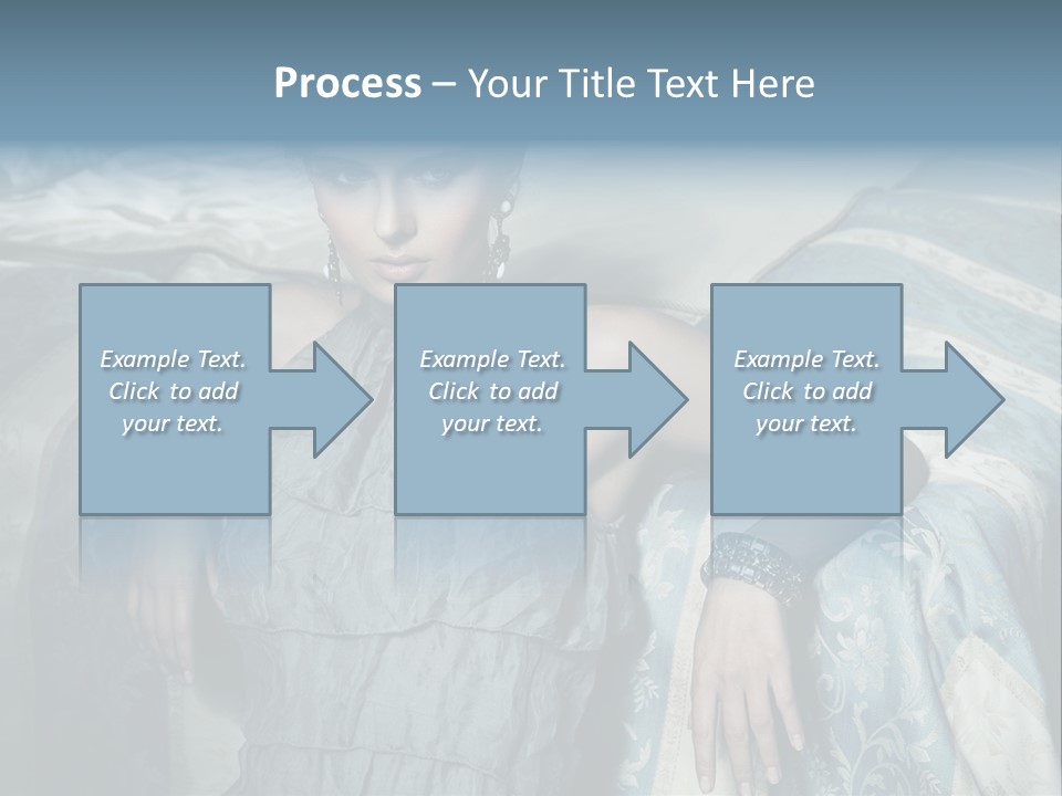 Portrait Dress Romantic PowerPoint Template
