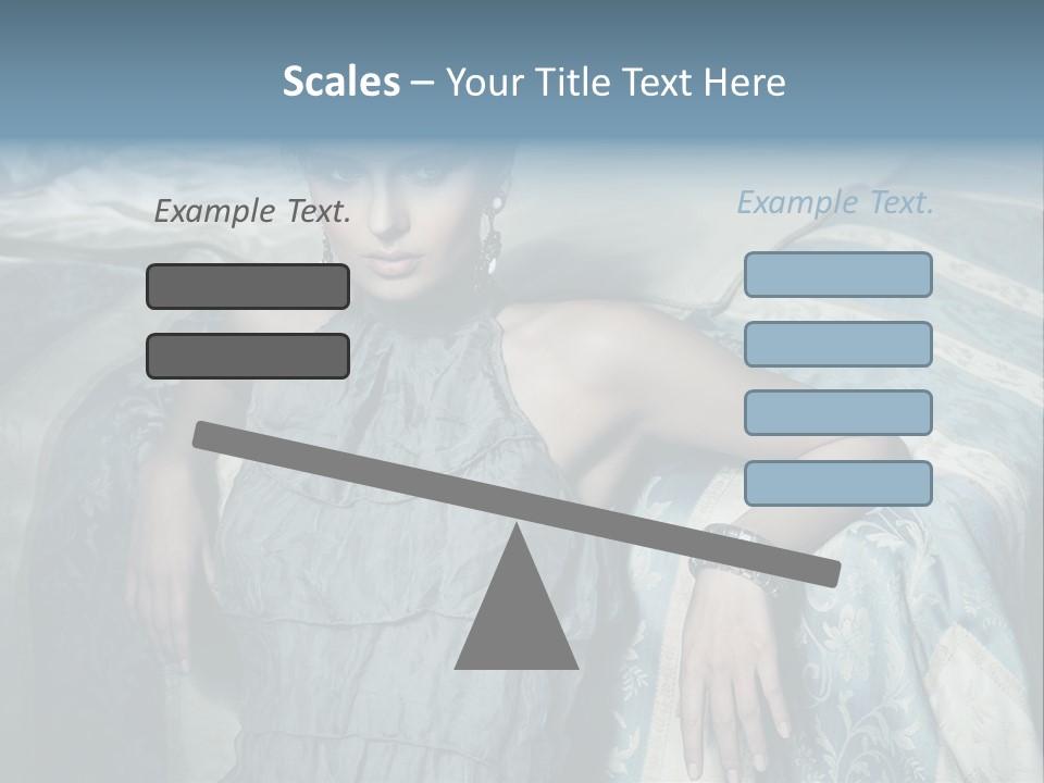 Portrait Dress Romantic PowerPoint Template