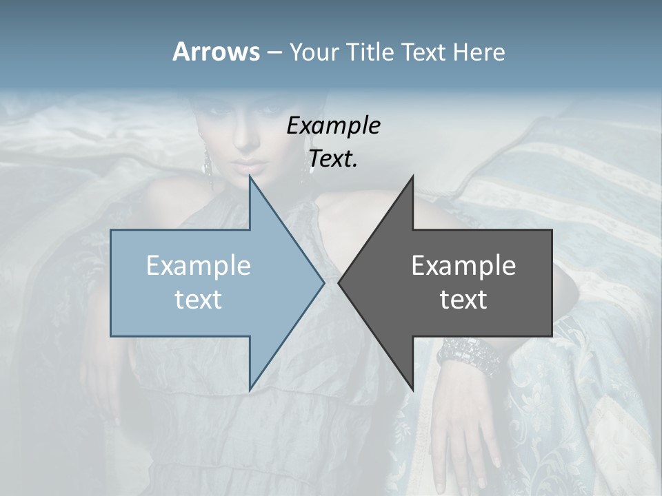 Portrait Dress Romantic PowerPoint Template