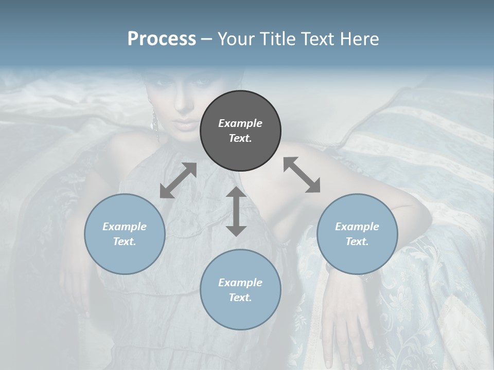 Portrait Dress Romantic PowerPoint Template