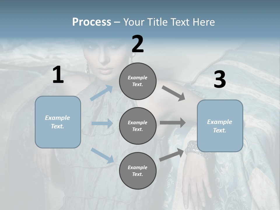 Portrait Dress Romantic PowerPoint Template