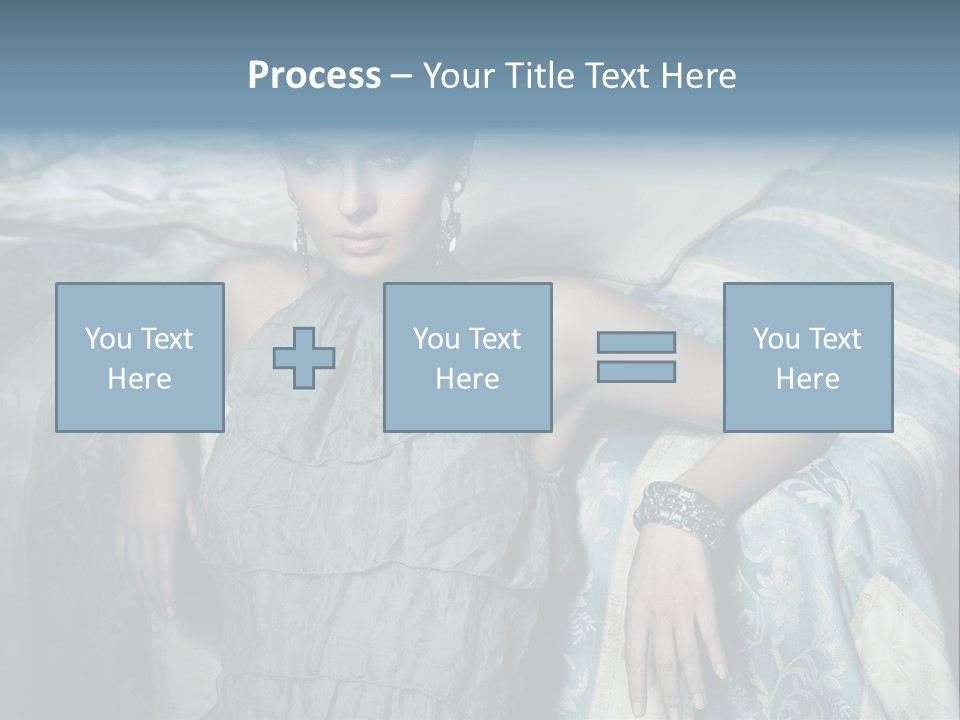 Portrait Dress Romantic PowerPoint Template