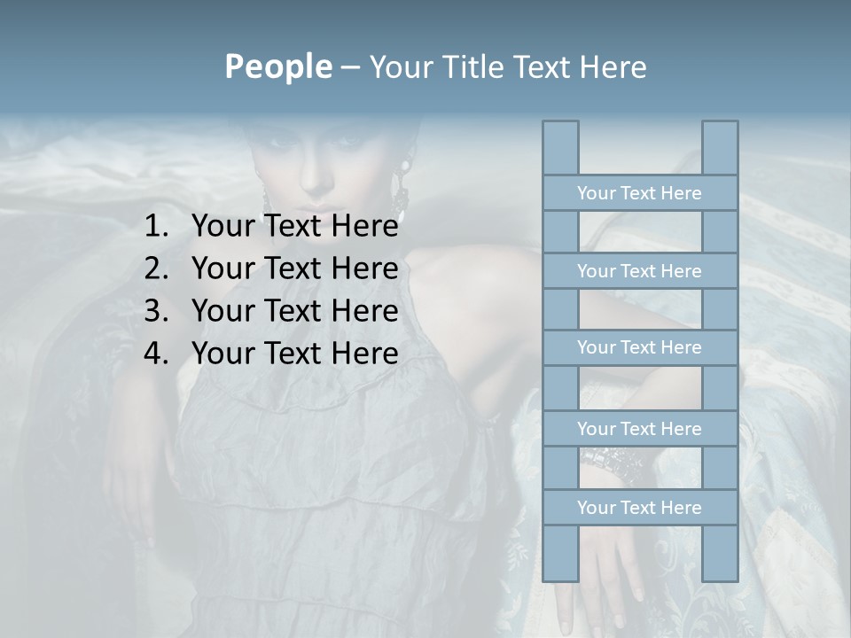 Portrait Dress Romantic PowerPoint Template