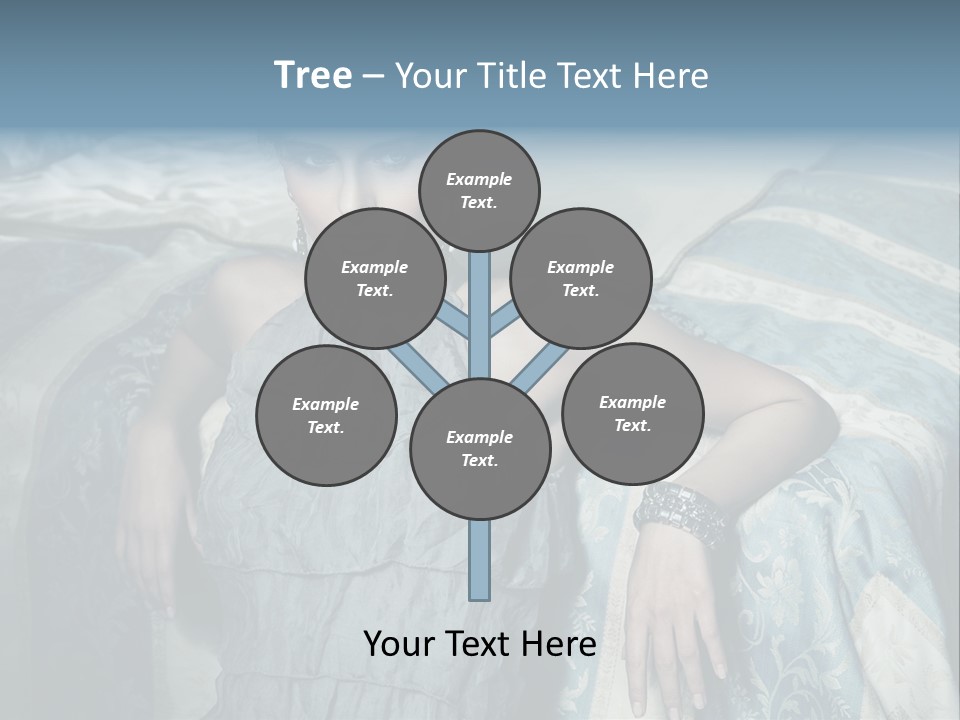 Portrait Dress Romantic PowerPoint Template