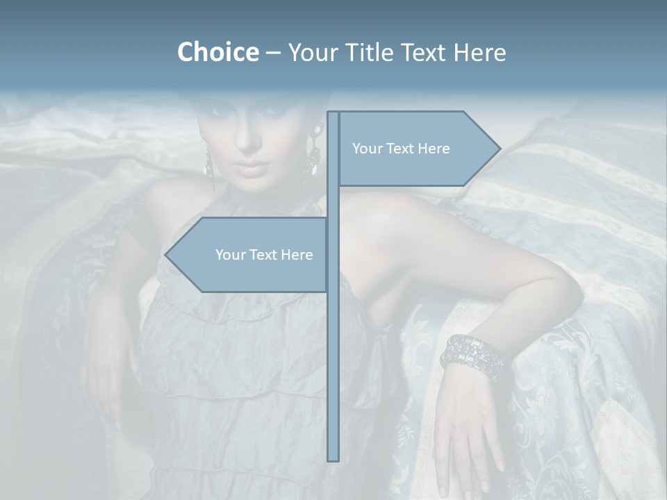 Portrait Dress Romantic PowerPoint Template