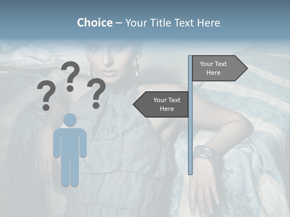 Portrait Dress Romantic PowerPoint Template