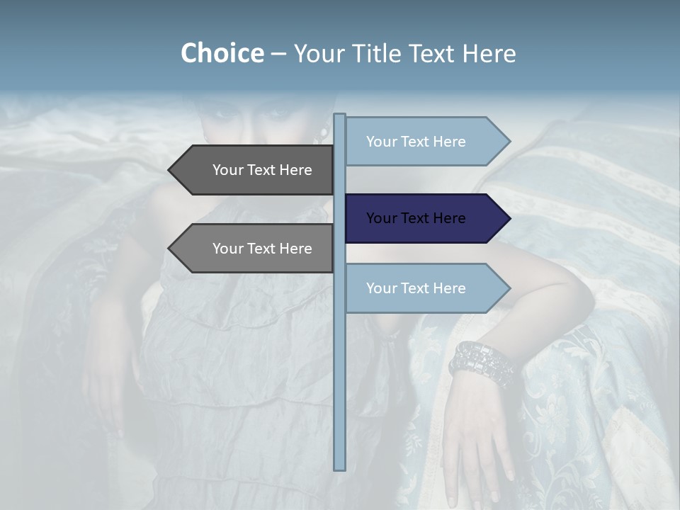 Portrait Dress Romantic PowerPoint Template