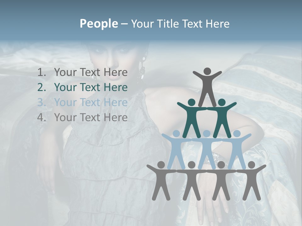 Portrait Dress Romantic PowerPoint Template