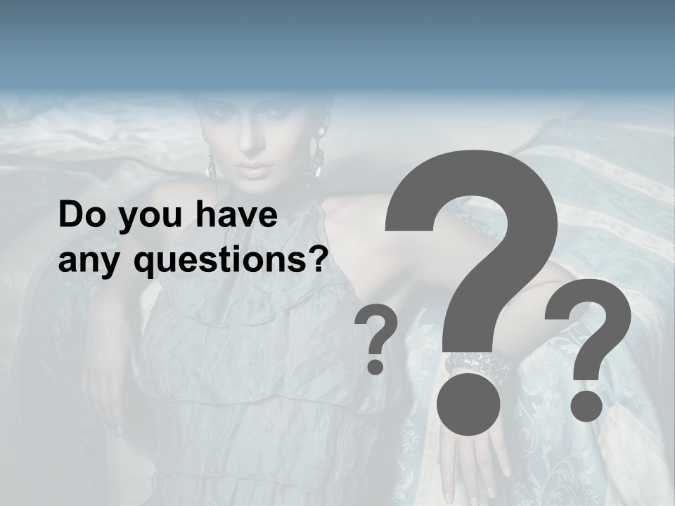 Portrait Dress Romantic PowerPoint Template