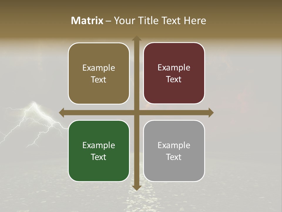 Background Countryside Dark PowerPoint Template