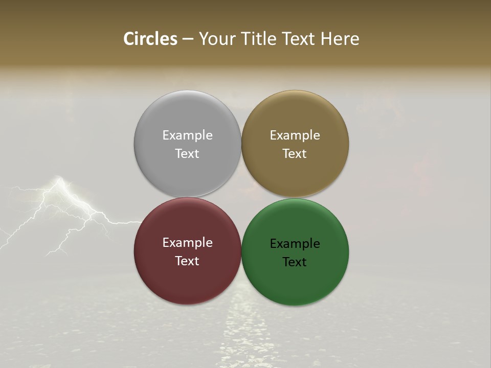 Background Countryside Dark PowerPoint Template