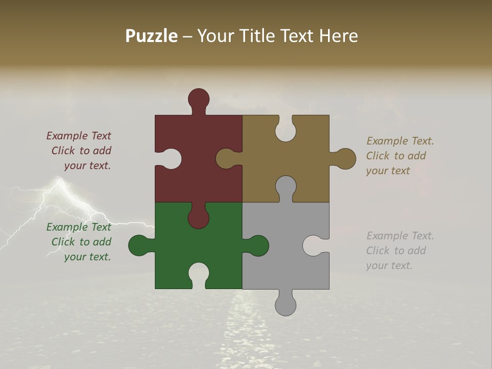 Background Countryside Dark PowerPoint Template