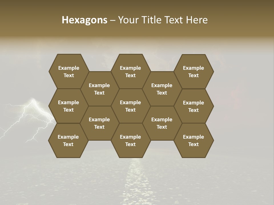 Background Countryside Dark PowerPoint Template