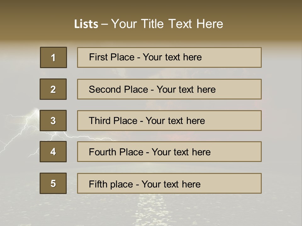 Background Countryside Dark PowerPoint Template