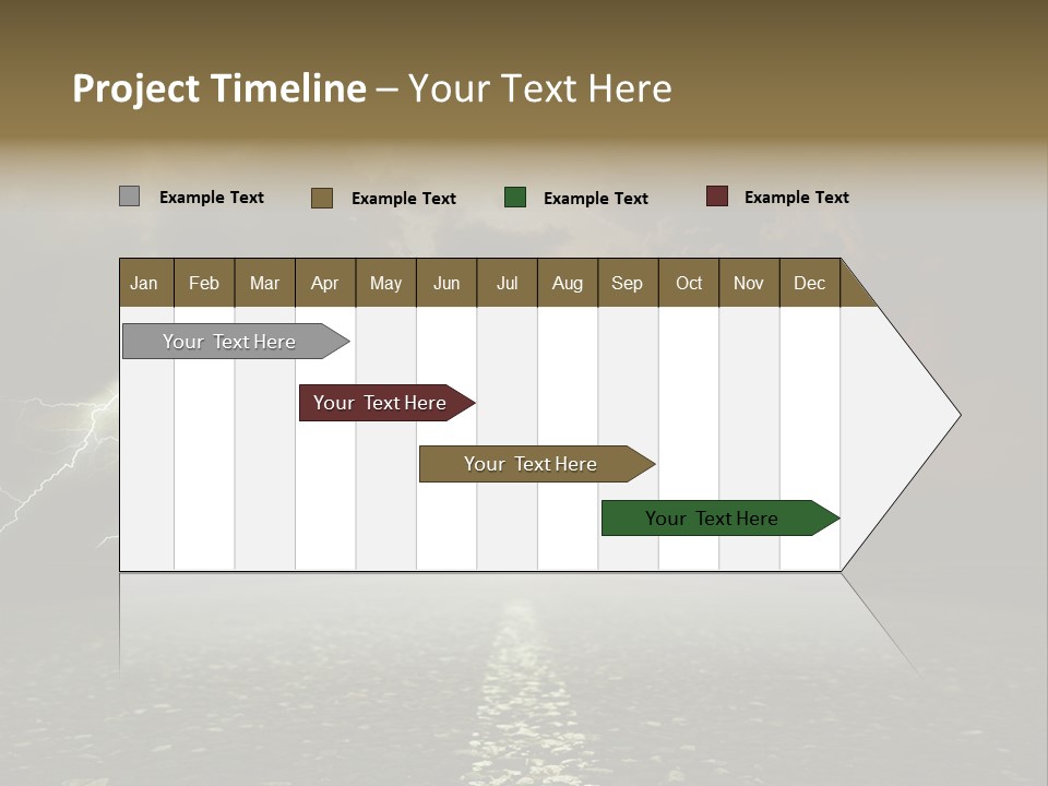 Background Countryside Dark PowerPoint Template