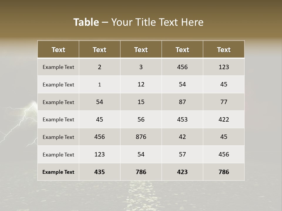 Background Countryside Dark PowerPoint Template