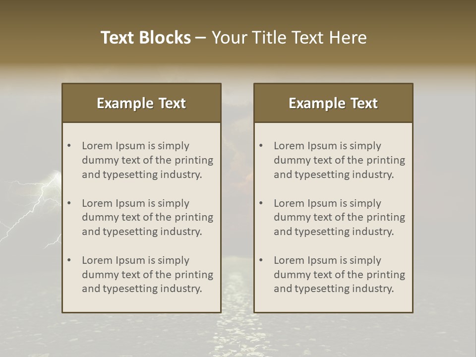 Background Countryside Dark PowerPoint Template