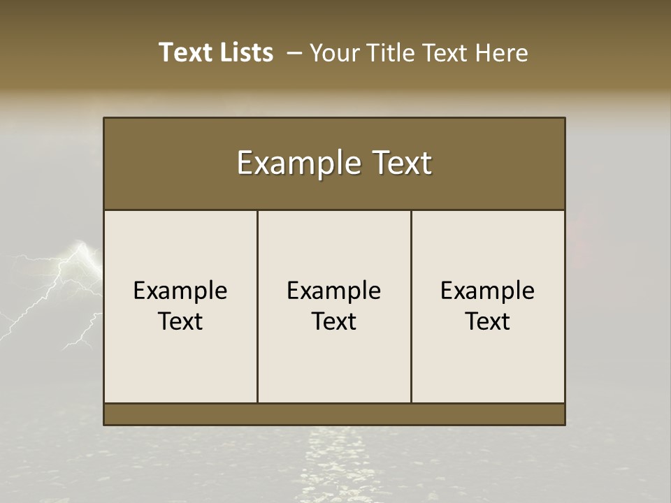 Background Countryside Dark PowerPoint Template