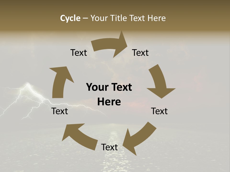 Background Countryside Dark PowerPoint Template