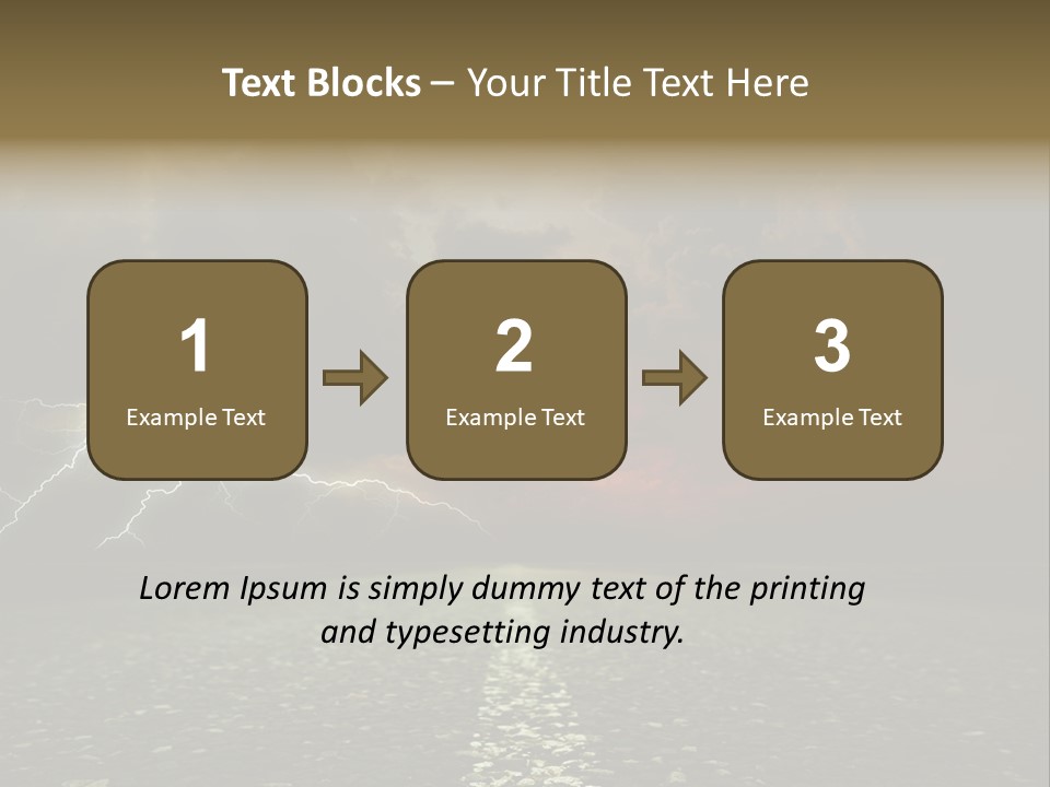 Background Countryside Dark PowerPoint Template