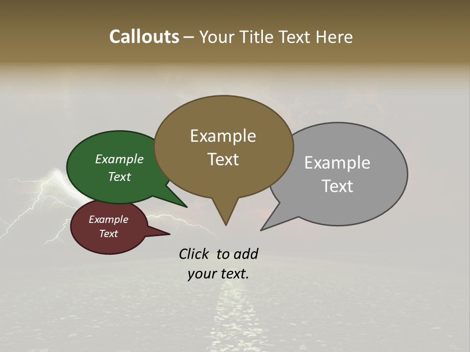 Background Countryside Dark PowerPoint Template