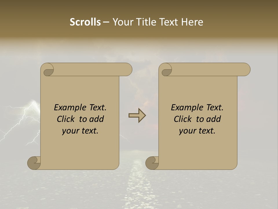 Background Countryside Dark PowerPoint Template