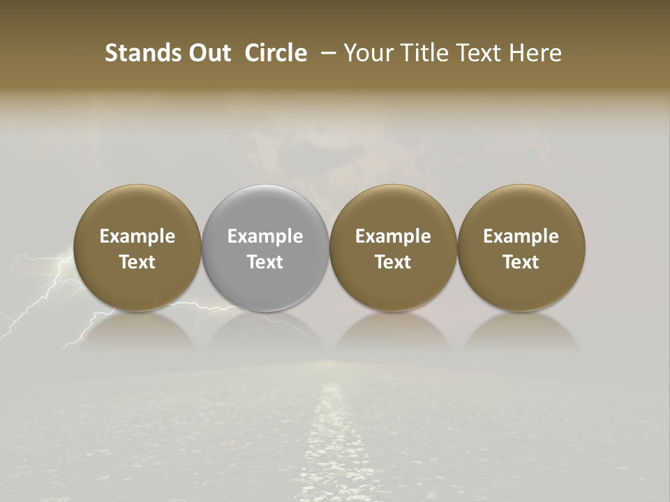 Background Countryside Dark PowerPoint Template