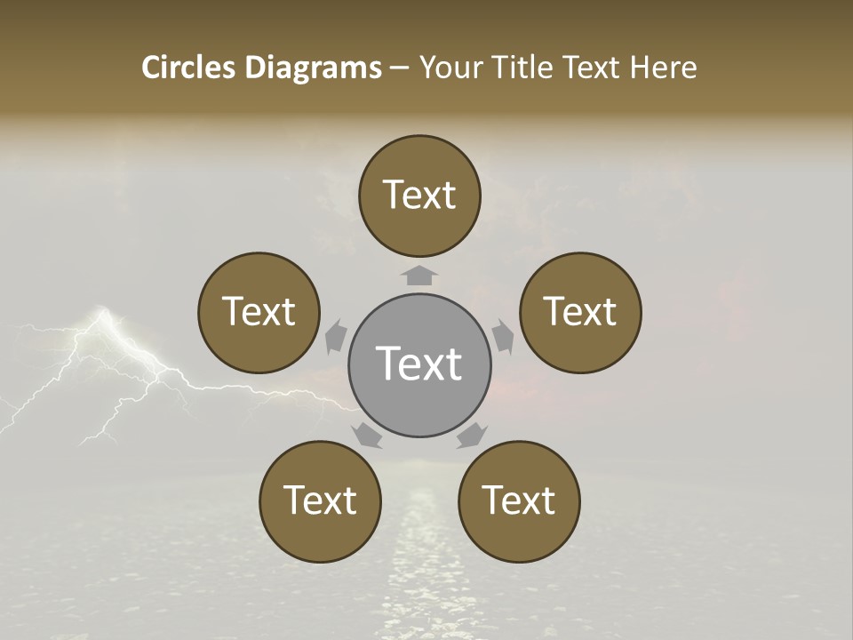 Background Countryside Dark PowerPoint Template