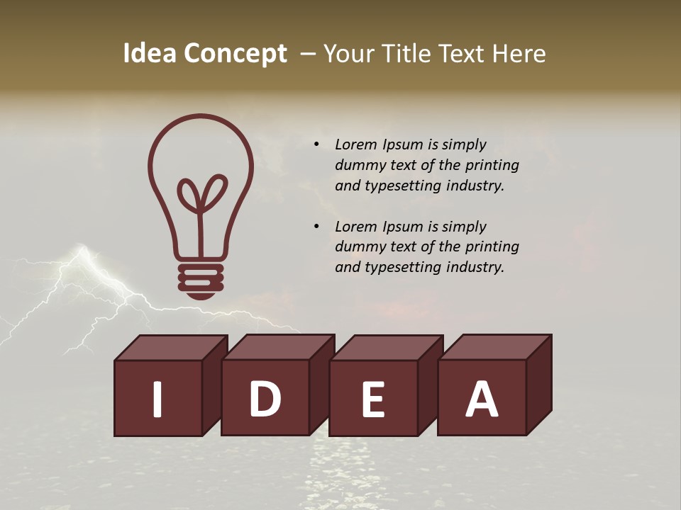 Background Countryside Dark PowerPoint Template