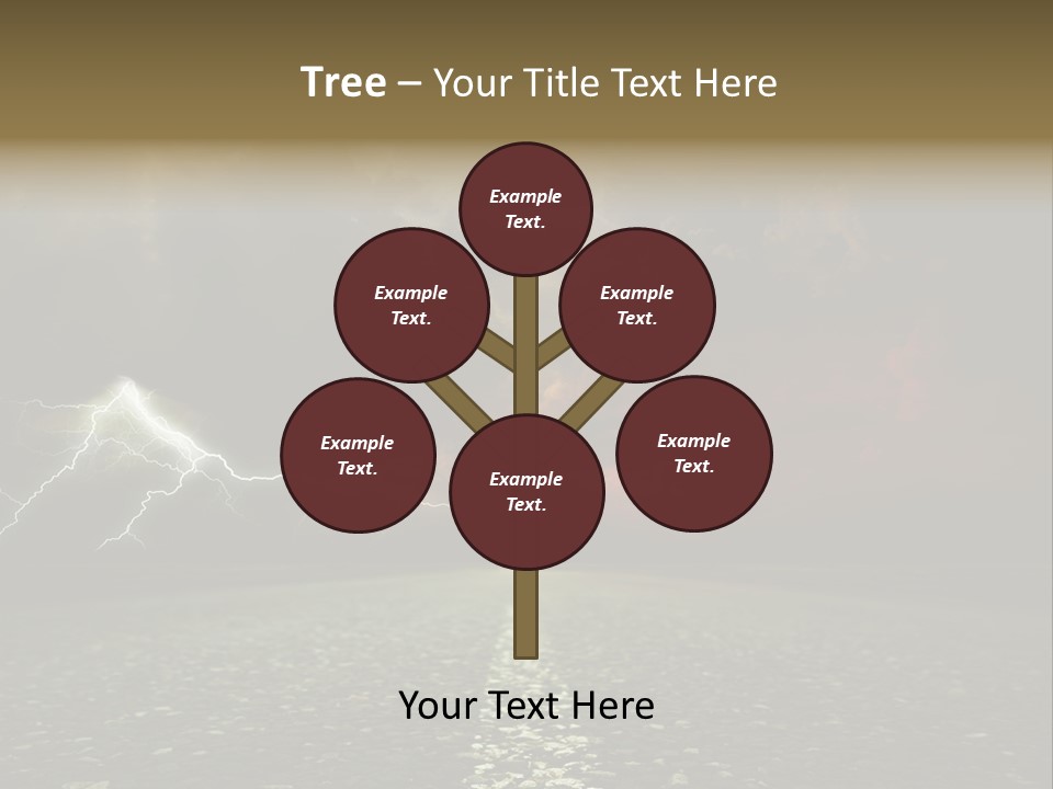 Background Countryside Dark PowerPoint Template