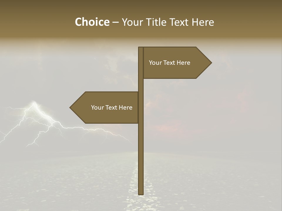 Background Countryside Dark PowerPoint Template