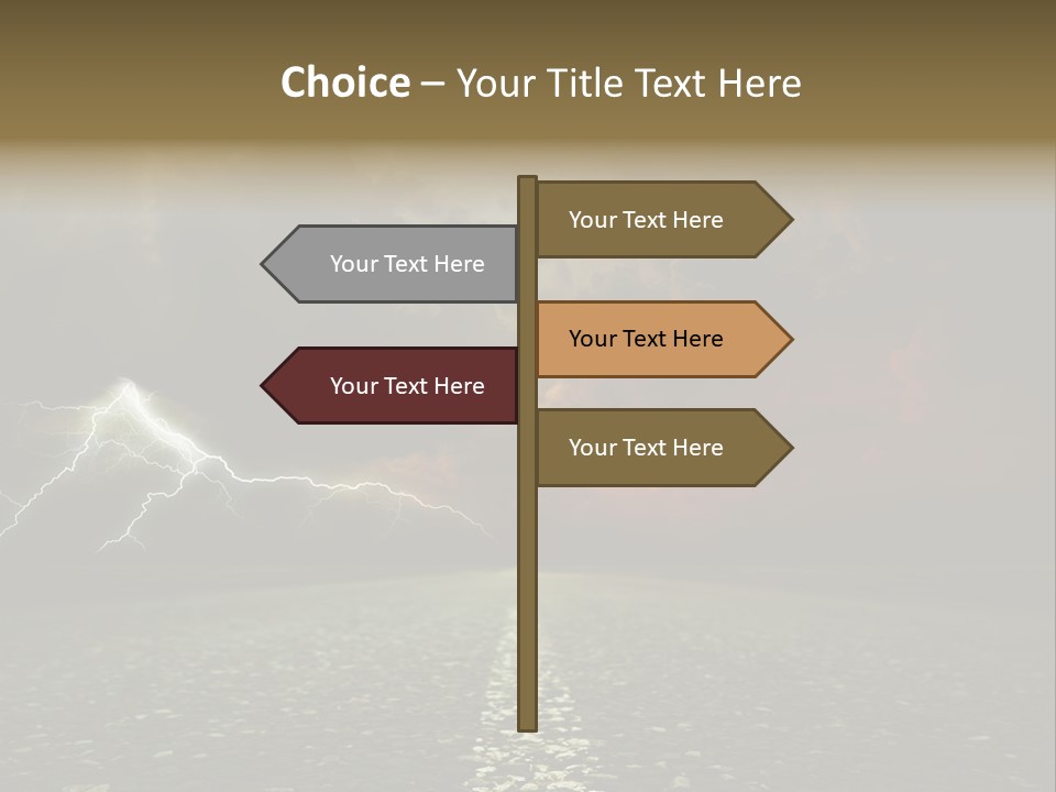 Background Countryside Dark PowerPoint Template
