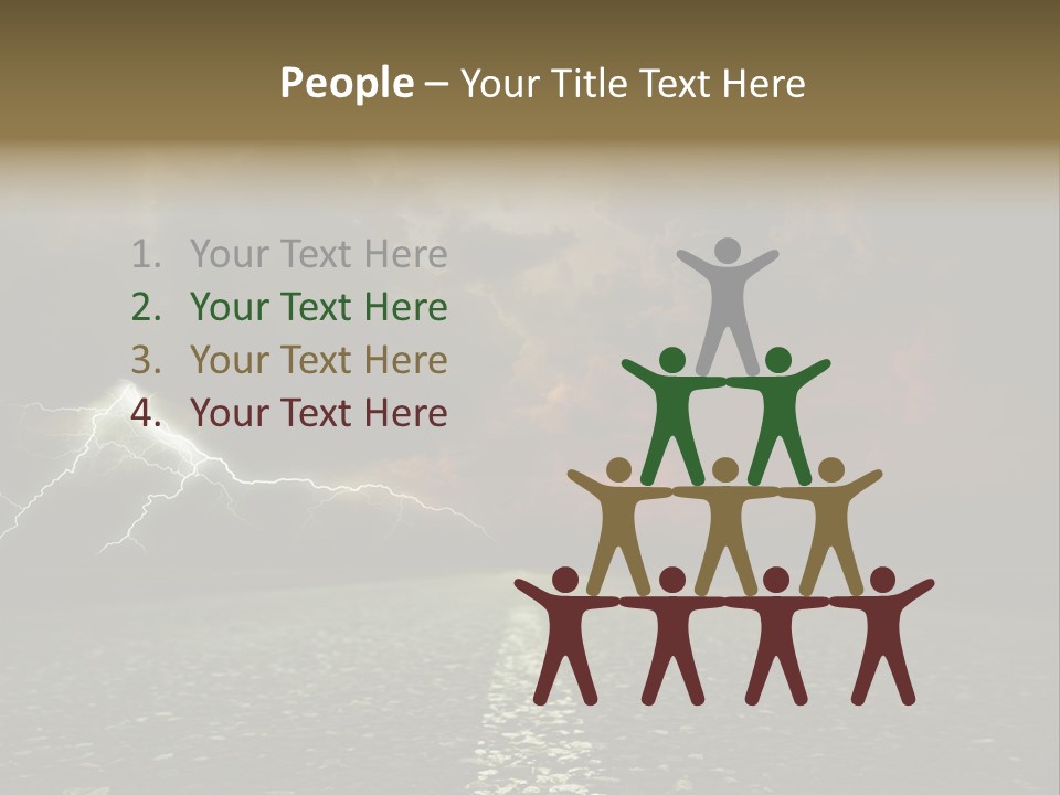 Background Countryside Dark PowerPoint Template