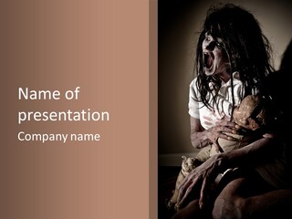 Demon Body Terror PowerPoint Template