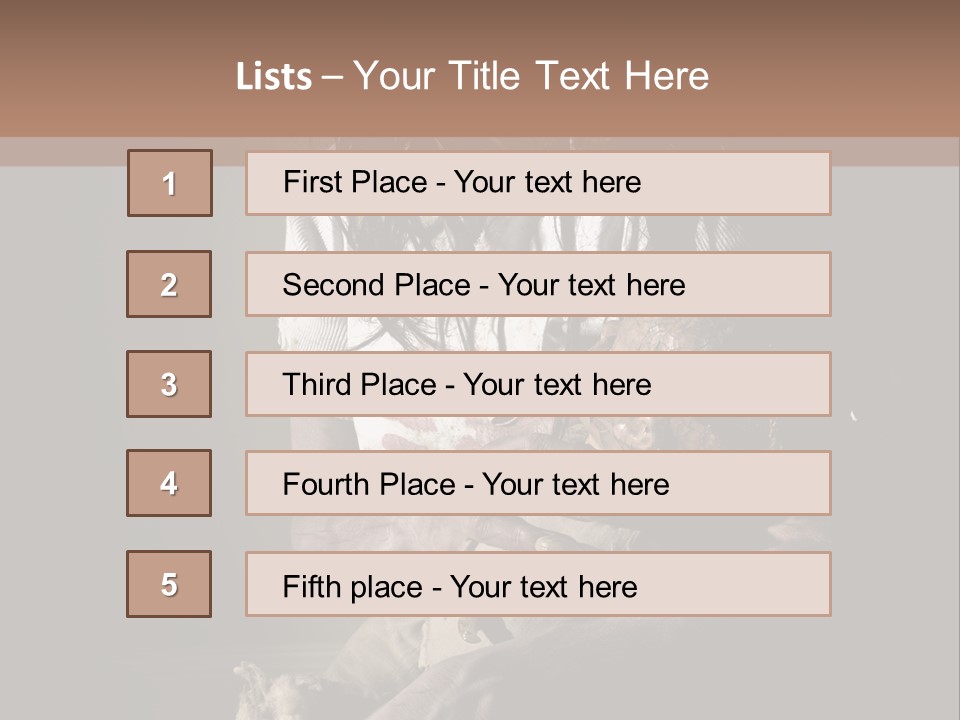 Demon Body Terror PowerPoint Template