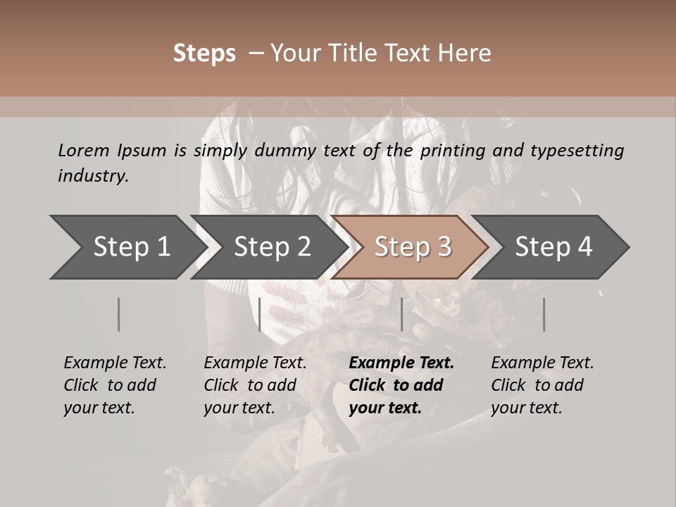 Demon Body Terror PowerPoint Template