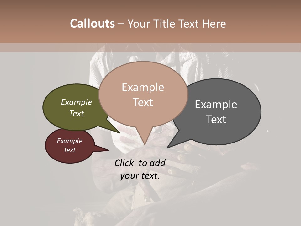 Demon Body Terror PowerPoint Template