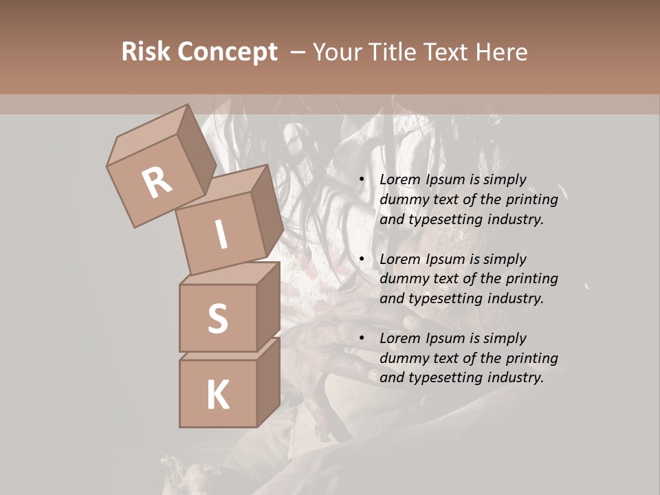 Demon Body Terror PowerPoint Template